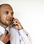 manager aan telefoon