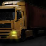 vrachtwagen avond