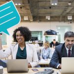 kantoor met tekstvlak